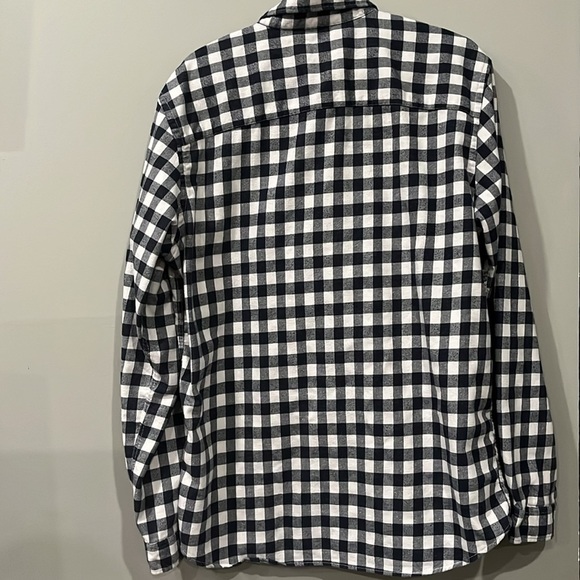 [2XL]  Jack&Jones Original Blue/Gray/White Plaid Flannel Shirt - Picture 5 of 5